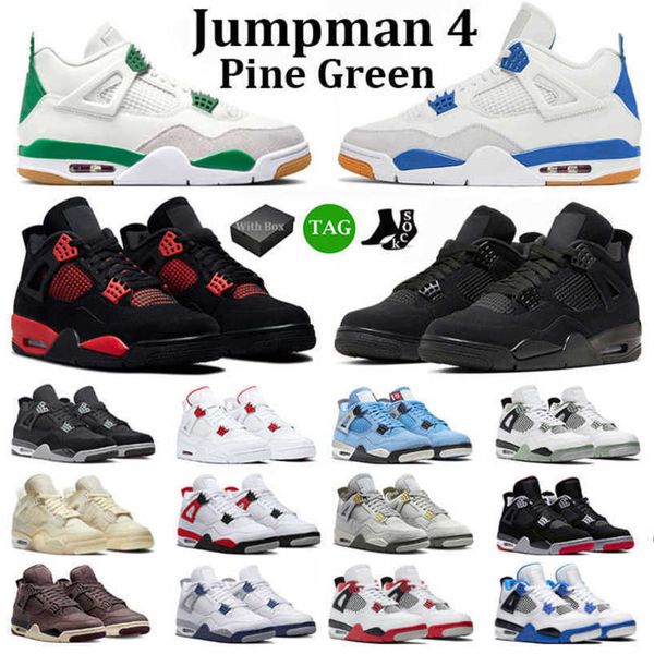 2023 jumpman 4 with box basketball shoes men women 4s sapphire pine green black cat motosports blue military black fire red mens trainers sp
2023 jumpman 4 with box basketball shoes men women 4s sapphire pine green black cat motosports blue military black fire red mens trainers sp