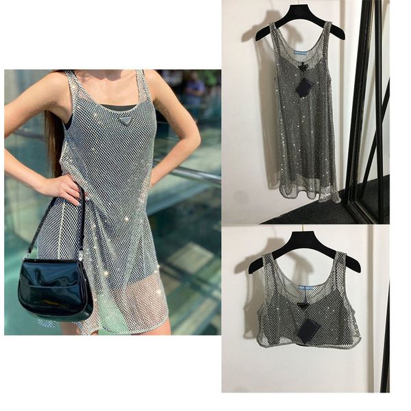womens sheer dress black satin sling rhinestone shiny hollow out vest dresses 2pcs set badge crystal tank lady sling, White;black
womens sheer dress black satin sling rhinestone shiny hollow out vest dresses 2pcs set badge crystal tank lady sling, White;black