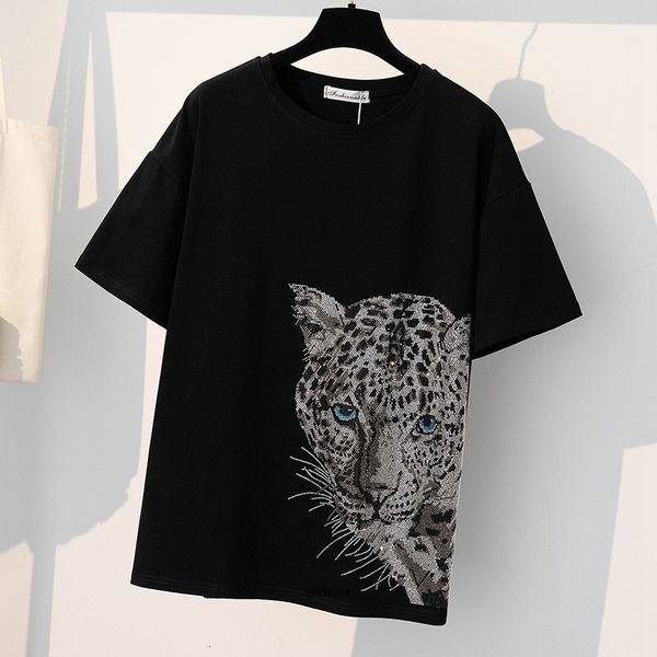 women's plus size tshirt 8xl 150kg short sleeve t shirt for o neck femme tee diamonds lepoard big for loose large t 230504, Black
women's plus size tshirt 8xl 150kg short sleeve t shirt for o neck femme tee diamonds lepoard big for loose large t 230504, Black