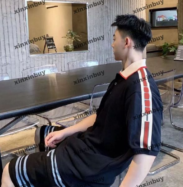 xinxinbuy men designer t shirts polo lapel embroidery short sleeve man lapel streetwear green black white s-2xl, Black;brown
xinxinbuy men designer t shirts polo lapel embroidery short sleeve man lapel streetwear green black white s-2xl, Black;brown