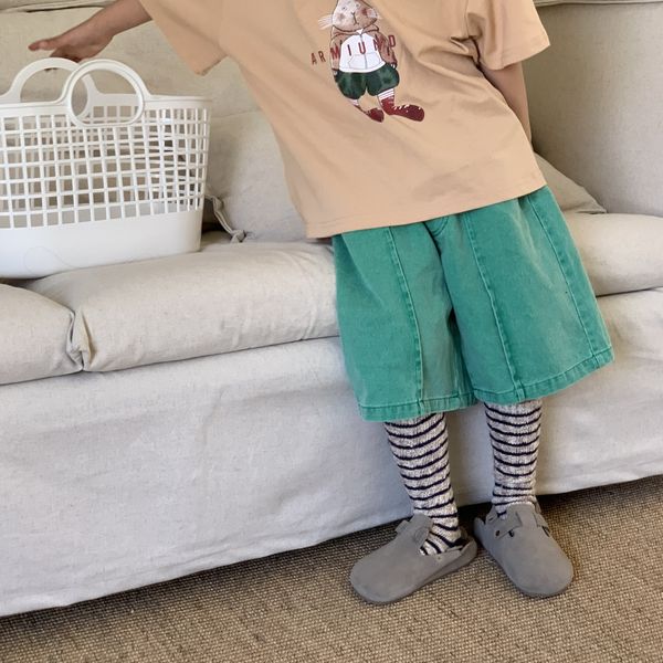 shorts summer boys solid color denim middle pants green shorts children loose casual knee length pants 230504, Black
shorts summer boys solid color denim middle pants green shorts children loose casual knee length pants 230504, Black