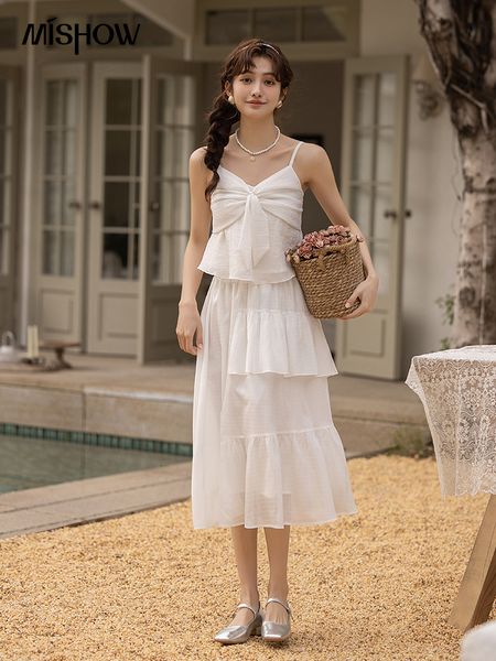 two piece dress mishow pleated asymmetrical skirt bow camisole women spring summer solid high waist aline skirts chic vests mxc11b0602 23050, White
two piece dress mishow pleated asymmetrical skirt bow camisole women spring summer solid high waist aline skirts chic vests mxc11b0602 23050, White