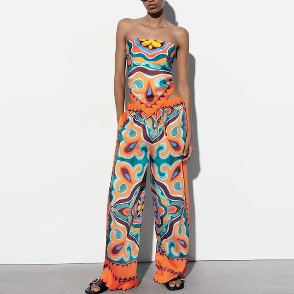 women's two piece pants woman sets fashion print short sleeveless casual high waist straight summer women suit set 230504, White
women's two piece pants woman sets fashion print short sleeveless casual high waist straight summer women suit set 230504, White