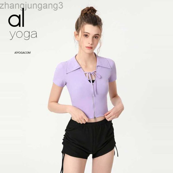 desginer alo yoga t shirt nude suit short-sleeved women's tight-fitting breathable fitness stretch sports running quick-drying t-shirt, White
desginer alo yoga t shirt nude suit short-sleeved women's tight-fitting breathable fitness stretch sports running quick-drying t-shirt, White