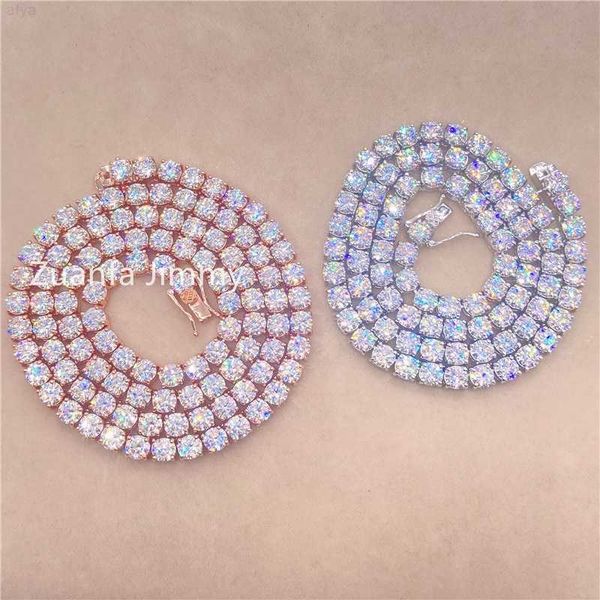 gra certificates double safety clasps 5mm stone iced out hiphop vvs moissanite tennis chain necklace and bracelets, Silver
gra certificates double safety clasps 5mm stone iced out hiphop vvs moissanite tennis chain necklace and bracelets, Silver