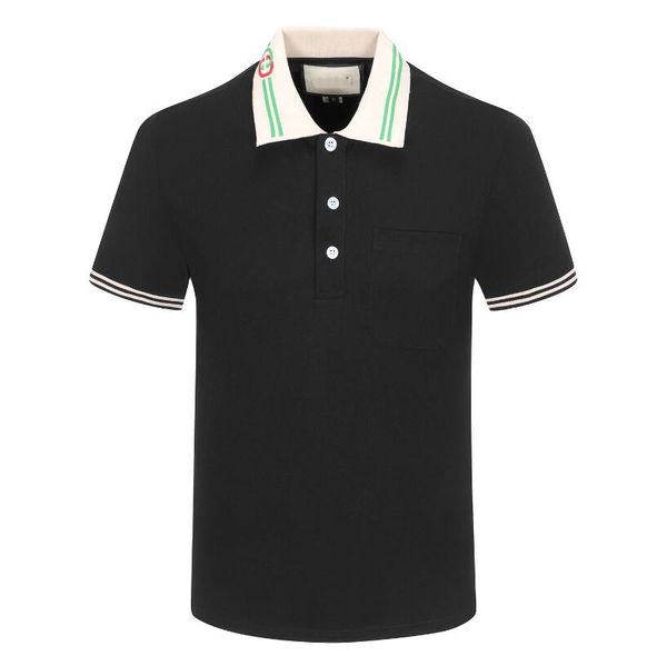 men's polos shirt 2023 men's business casual summer lapel polo shirt embroidered luxury brand men's t-shirt, White;black
men's polos shirt 2023 men's business casual summer lapel polo shirt embroidered luxury brand men's t-shirt, White;black