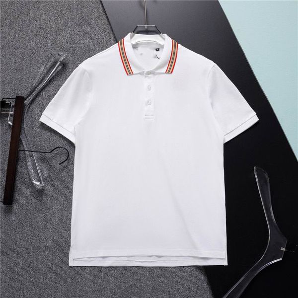 summer men's t-shirt fashion burbrerys designer polo shirt bur berrylapel short sleeve shirts business large for men wgyo, White;black
summer men's t-shirt fashion burbrerys designer polo shirt bur berrylapel short sleeve shirts business large for men wgyo, White;black