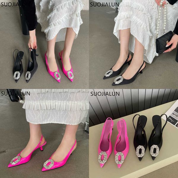 sandals new brand pointed toe women sandal fashion crystal ladies elegant slingback shoes thin high heel dress pumps shoe 230316, Black
sandals new brand pointed toe women sandal fashion crystal ladies elegant slingback shoes thin high heel dress pumps shoe 230316, Black