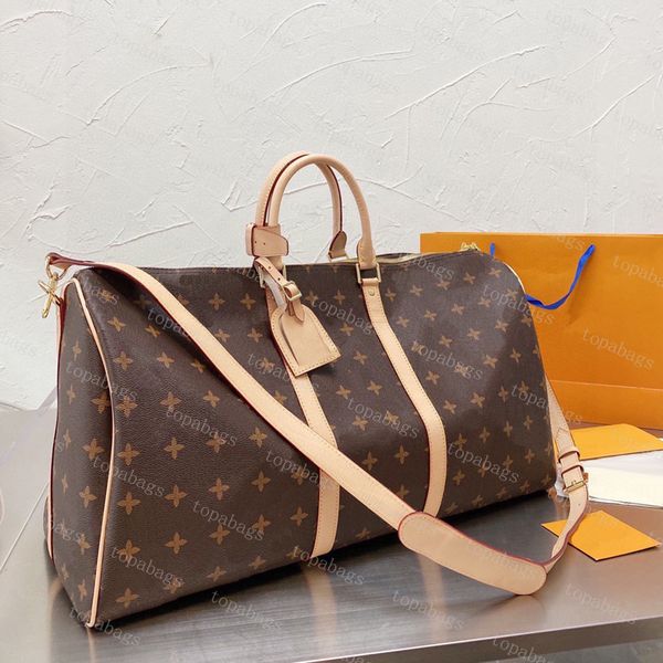 designer duffel bags for mens womens luxury travel bag fashion luggage leather bags handbags large capacity keepalls carry on luggages 55cm
designer duffel bags for mens womens luxury travel bag fashion luggage leather bags handbags large capacity keepalls carry on luggages 55cm