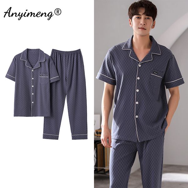 men's sleepwear l-4xl luxury men pijamas man v-neck cardigan summer pjs cotton pajamas elegant printing turn-down collar sleepwear for, Black;brown
men's sleepwear l-4xl luxury men pijamas man v-neck cardigan summer pjs cotton pajamas elegant printing turn-down collar sleepwear for, Black;brown