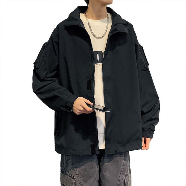 solid color men's tide brand jacket clothes men's 2023 new spring and autumn men's casual hooded coat, Black;brown
solid color men's tide brand jacket clothes men's 2023 new spring and autumn men's casual hooded coat, Black;brown