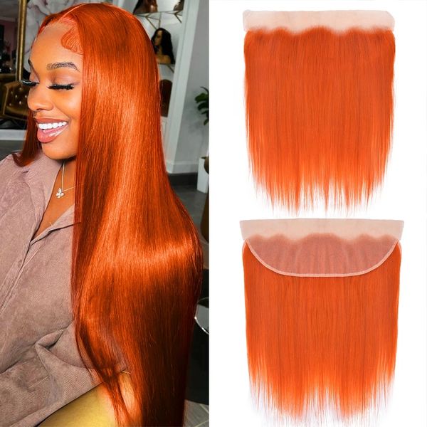 13x4 lace frontal 350# lace closure orange ginger colored straight brazilian human hair pre plucked hd transparent swiss lace, Black;brown
13x4 lace frontal 350# lace closure orange ginger colored straight brazilian human hair pre plucked hd transparent swiss lace, Black;brown