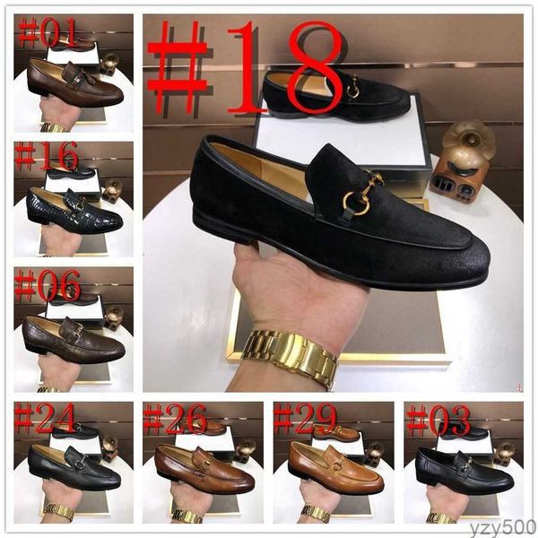 md 2023 mens leather shoes man business dress classic style flats lace up pointed toe shoe for men oxford shoes''gg'', Black
