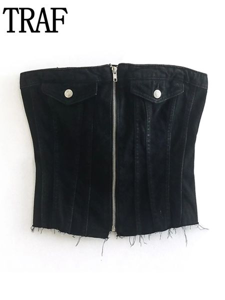 womens tanks camis traf black denim corset women off shoulder crop woman party backless tube female streetwear tank jeans bustier 230504, White
womens tanks camis traf black denim corset women off shoulder crop woman party backless tube female streetwear tank jeans bustier 230504, White
