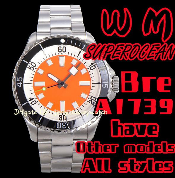 wm a1739 superocean luxury men's watch with swiss 2824 self-winding mechanical movement 44mm diameter 300 meters waterproof.ten three, Slivery;brown
wm a1739 superocean luxury men's watch with swiss 2824 self-winding mechanical movement 44mm diameter 300 meters waterproof.ten three, Slivery;brown