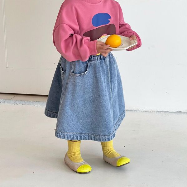 skirts children clothing korean style spring fashionable girls skirt denim blue cute casual simple kids skirts for girls 230505
skirts children clothing korean style spring fashionable girls skirt denim blue cute casual simple kids skirts for girls 230505