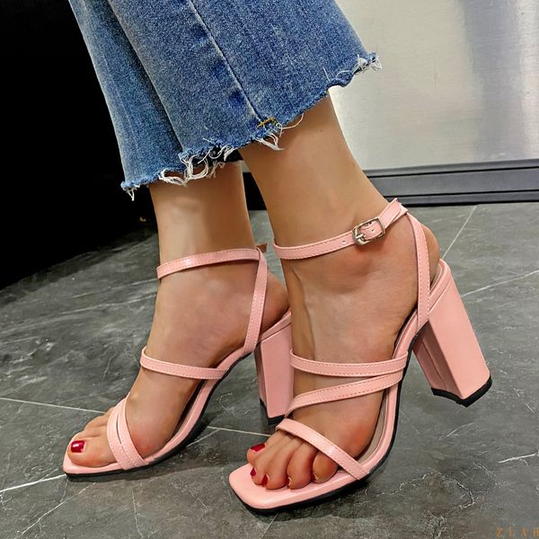 sandals fashion brand summer ladies white high heel simple women square toe thin belt s shoes 43 230505, Black
sandals fashion brand summer ladies white high heel simple women square toe thin belt s shoes 43 230505, Black