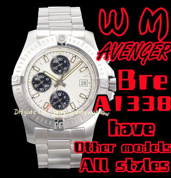 wm a1338 avenger luxury men's watch chronograph with asia 7750 self-winding mechanical movement 43mm diameter 300 meters waterproof.one, Slivery;brown
wm a1338 avenger luxury men's watch chronograph with asia 7750 self-winding mechanical movement 43mm diameter 300 meters waterproof.one, Slivery;brown