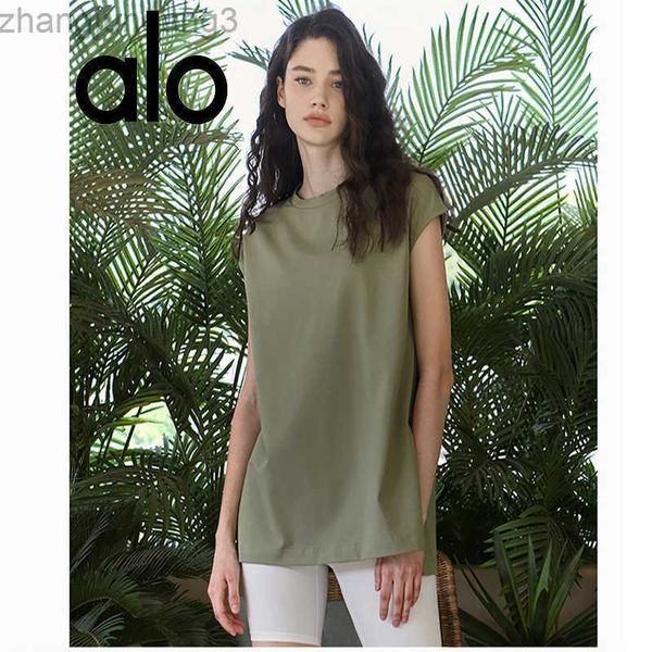 desginer alo yoga t shirt spring/summer new suit sleeveless tank women's round neck loose split sports fitness cover, White
desginer alo yoga t shirt spring/summer new suit sleeveless tank women's round neck loose split sports fitness cover, White