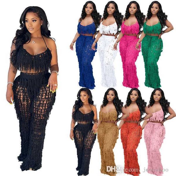 womens designers swimwear two pieces set summer beach clothing perspective knitting hand hook tassel beach suit, White;black
womens designers swimwear two pieces set summer beach clothing perspective knitting hand hook tassel beach suit, White;black