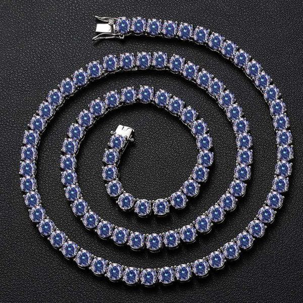 new arrival fine jewelry 925 sterling silver blue vvs moissanite diamond tennis chain necklace
new arrival fine jewelry 925 sterling silver blue vvs moissanite diamond tennis chain necklace