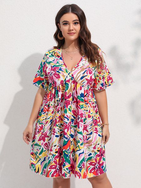 plus size dresses finjani floral print flutter sleeve smock dress summer woman size deep vneck knee length skirt 230504, Black
plus size dresses finjani floral print flutter sleeve smock dress summer woman size deep vneck knee length skirt 230504, Black