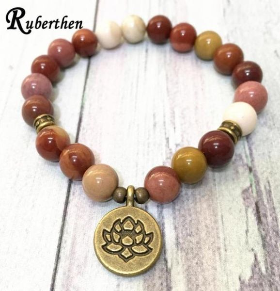 beaded strands ruberthen vintage design lotus charm bracelet natural mookaite j asper yoga arrival womens practice15108228, Black
beaded strands ruberthen vintage design lotus charm bracelet natural mookaite j asper yoga arrival womens practice15108228, Black