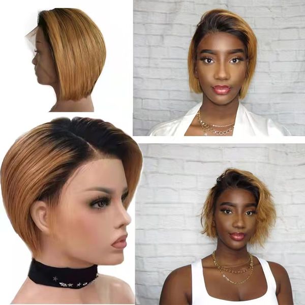 malaysian 13x4 lace front human hair wigs 1b/27 blonde ombre short hair straight wig for women, Black;brown
malaysian 13x4 lace front human hair wigs 1b/27 blonde ombre short hair straight wig for women, Black;brown