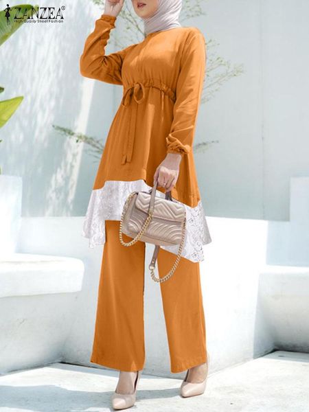 jeans zanzea elegant muslim sets women long sleeve lace patchwork blouse pants sets autumn dubai turkey abaya matching sets islamic, Blue
jeans zanzea elegant muslim sets women long sleeve lace patchwork blouse pants sets autumn dubai turkey abaya matching sets islamic, Blue