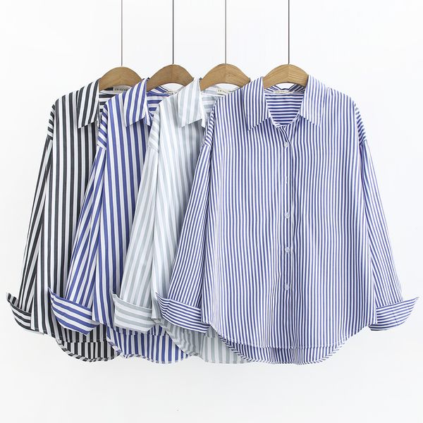 women's plus size tshirt oversized causal spring summer striped 230506, Black
women's plus size tshirt oversized causal spring summer striped 230506, Black