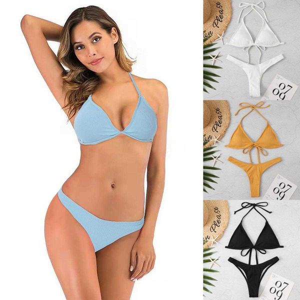 split solid color swimsuit drawstring bikini backless way, White;black
split solid color swimsuit drawstring bikini backless way, White;black