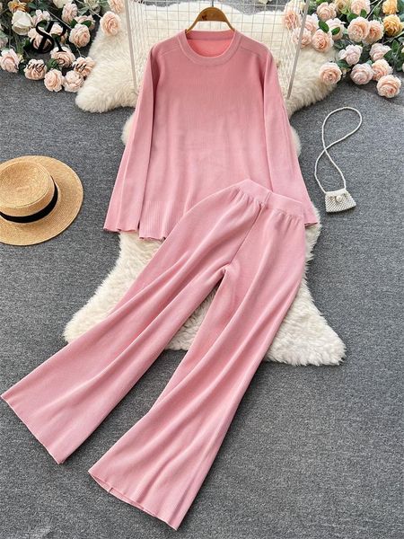 pants singreiny loose winter sweater suits women o neck knitwear casual wide leg knit long pant office lady warm two pieces sets, White
pants singreiny loose winter sweater suits women o neck knitwear casual wide leg knit long pant office lady warm two pieces sets, White