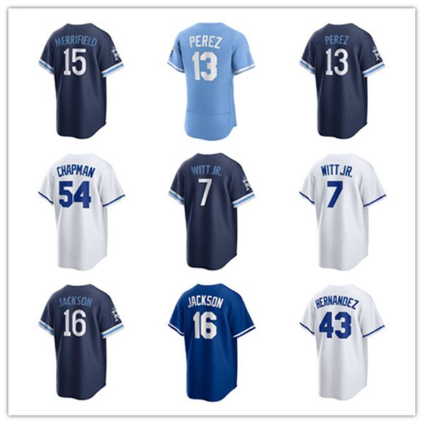 kansas city custom royals jersey 7 bobby witt jr. 13 salvador perez 16 bo jackson 54 aroldis chapman 15 whit merrifield 38 josh taylor 19 mi, Blue;black
kansas city custom royals jersey 7 bobby witt jr. 13 salvador perez 16 bo jackson 54 aroldis chapman 15 whit merrifield 38 josh taylor 19 mi, Blue;black