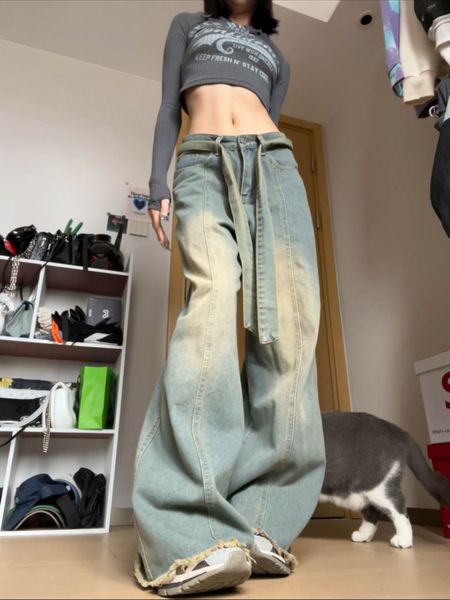 women's jeans y2k women vintage streetwear korean baggy cargo retro straight parachute pants denim trousers fairy grunge alt clothes 23, Blue
women's jeans y2k women vintage streetwear korean baggy cargo retro straight parachute pants denim trousers fairy grunge alt clothes 23, Blue