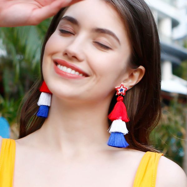 fashion earrings 2023 exaggerated tassel earrings fashion hand-woven rattan long hoop earrings for women us independence day jewelry, Silver
fashion earrings 2023 exaggerated tassel earrings fashion hand-woven rattan long hoop earrings for women us independence day jewelry, Silver