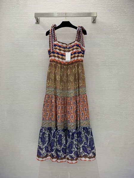 street style dresses 2023 new summer spaghetti strap print fashion milan runway dress designer brand same style women's 0506-7, Black;pink
street style dresses 2023 new summer spaghetti strap print fashion milan runway dress designer brand same style women's 0506-7, Black;pink
