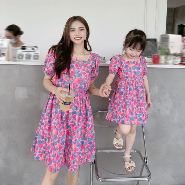 family matching outfits mother daughter floral dress for parent-child matching flower pattern clothing mom and baby girl dresses women cloth, Blue
family matching outfits mother daughter floral dress for parent-child matching flower pattern clothing mom and baby girl dresses women cloth, Blue