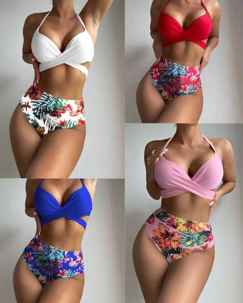 integrity 23 bikini steel support fashion print high waist split, White;black
integrity 23 bikini steel support fashion print high waist split, White;black