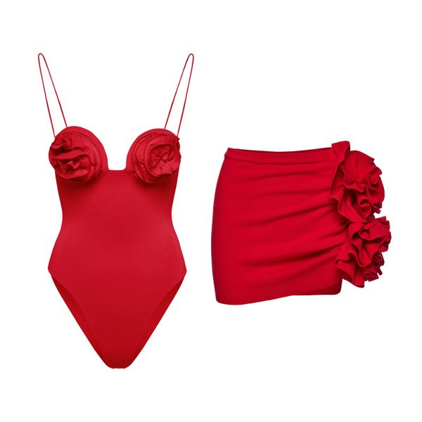 female swimming suits red bandeau swimwear bottoms one piece swimsuits with short skirt beachwear, White;black
female swimming suits red bandeau swimwear bottoms one piece swimsuits with short skirt beachwear, White;black