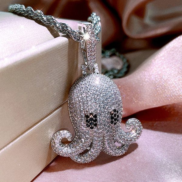 hyperbole iced out ocs pendant necklace hiphop jewelry for women men micro pave zircon rock pendant gift, Silver
hyperbole iced out ocs pendant necklace hiphop jewelry for women men micro pave zircon rock pendant gift, Silver