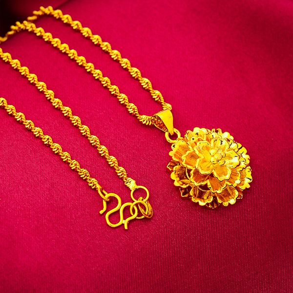 flower pendant chain 18k yellow gold filled classic pretty women pendant necklace gift, Silver
flower pendant chain 18k yellow gold filled classic pretty women pendant necklace gift, Silver