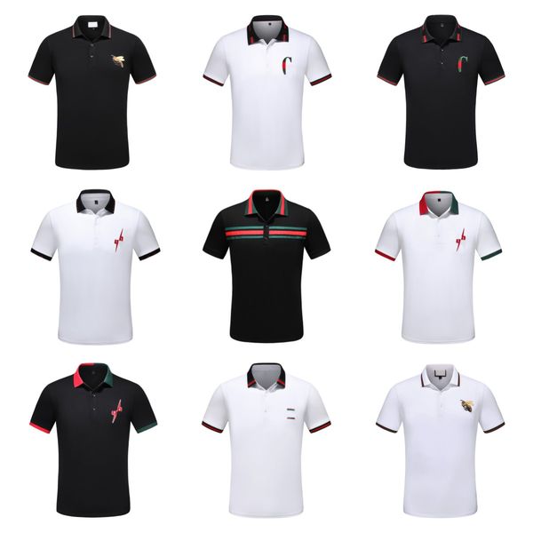 2023 europe men's polos shirts womens stripe splicing t shirt men screw cotton patchwork polos letter tshirts designer casual tee, White;black
2023 europe men's polos shirts womens stripe splicing t shirt men screw cotton patchwork polos letter tshirts designer casual tee, White;black