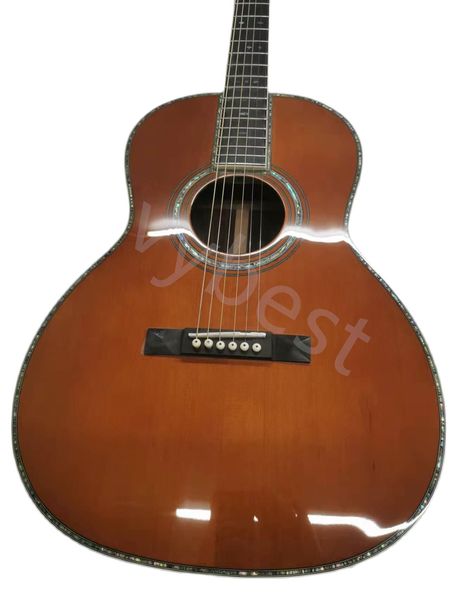 lvy39 "all solid wood oo42 series black finger abalone shell mosaic acoustic guitar
lvy39 "all solid wood oo42 series black finger abalone shell mosaic acoustic guitar
