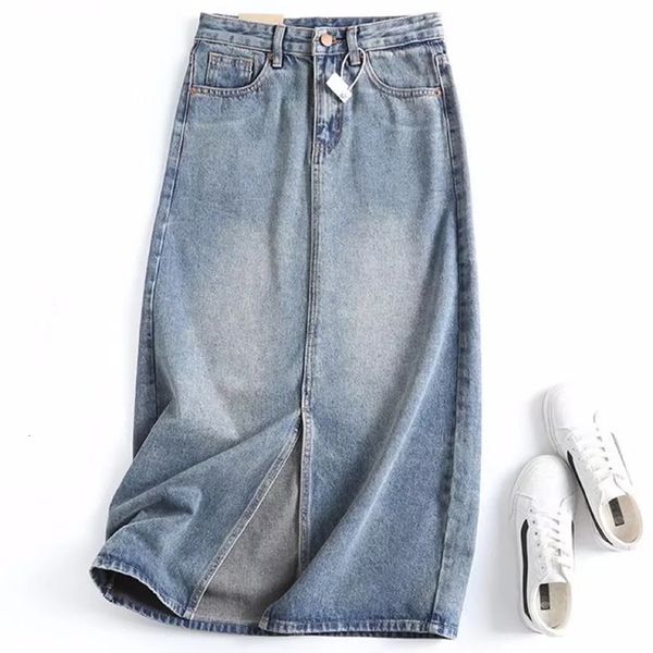 skirts dave di england style high street retro washed blue high waist a-line denim skirt women forking midi skirt 230506, Black
skirts dave di england style high street retro washed blue high waist a-line denim skirt women forking midi skirt 230506, Black