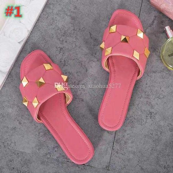 new luxury women's sandals summer beach leather rivet slippers flip flops women's leisure flat slippers large, Black
new luxury women's sandals summer beach leather rivet slippers flip flops women's leisure flat slippers large, Black