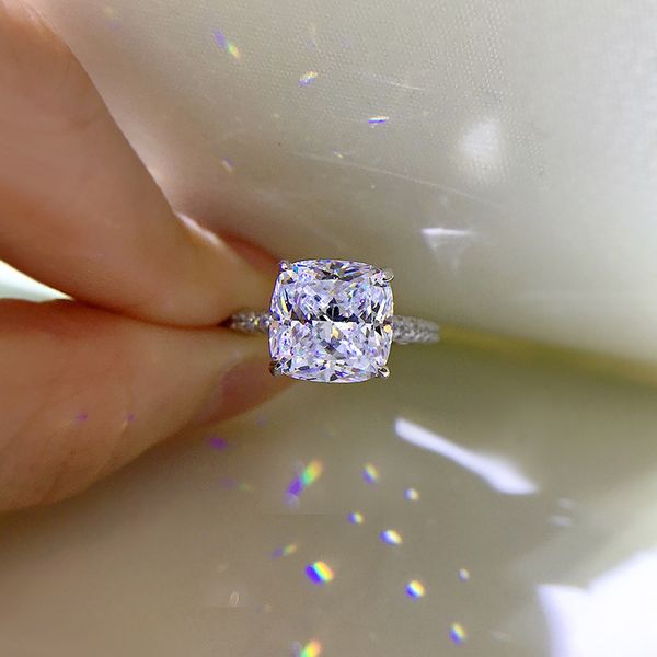 engagement cushion cut 10mm moissanite diamond ring 100% real 925 sterling silver party wedding band rings for women jewelry, Slivery;golden
engagement cushion cut 10mm moissanite diamond ring 100% real 925 sterling silver party wedding band rings for women jewelry, Slivery;golden