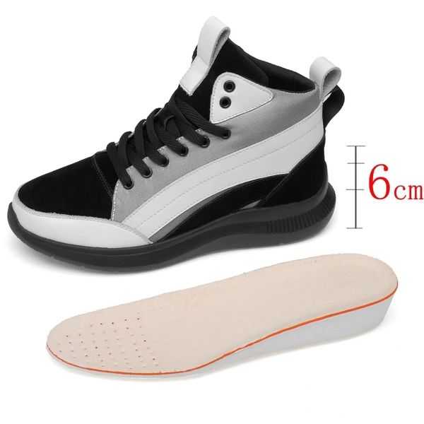 man boots genuine leather elevator shoes heightening height increase shoes for men insole 6cm high sneakers fashion casual, Black
man boots genuine leather elevator shoes heightening height increase shoes for men insole 6cm high sneakers fashion casual, Black