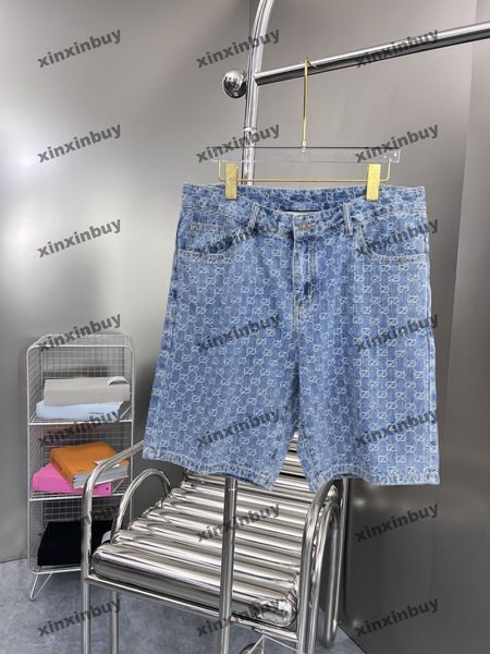 xinxinbuy men women designer shorts pant double letter jacquard denim spring summer white black blue s-xl
xinxinbuy men women designer shorts pant double letter jacquard denim spring summer white black blue s-xl