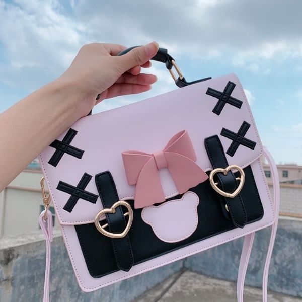 evening bags houzhou lolita kawaii shoulder bag women jk handbags female pink messenger crossbody harajuku designer japanese 230505
evening bags houzhou lolita kawaii shoulder bag women jk handbags female pink messenger crossbody harajuku designer japanese 230505