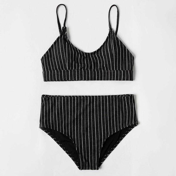external single bikini striped bright silk high waist split swimsuit women, White;black
external single bikini striped bright silk high waist split swimsuit women, White;black